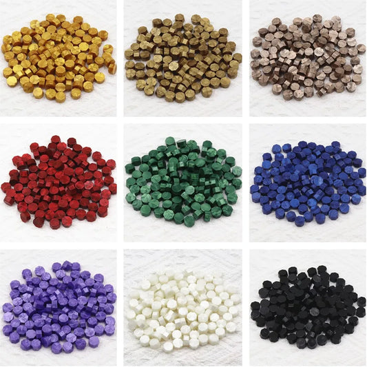 Vielseitige achteckige Siegelwachsperlen für handgemachte Dekorationen