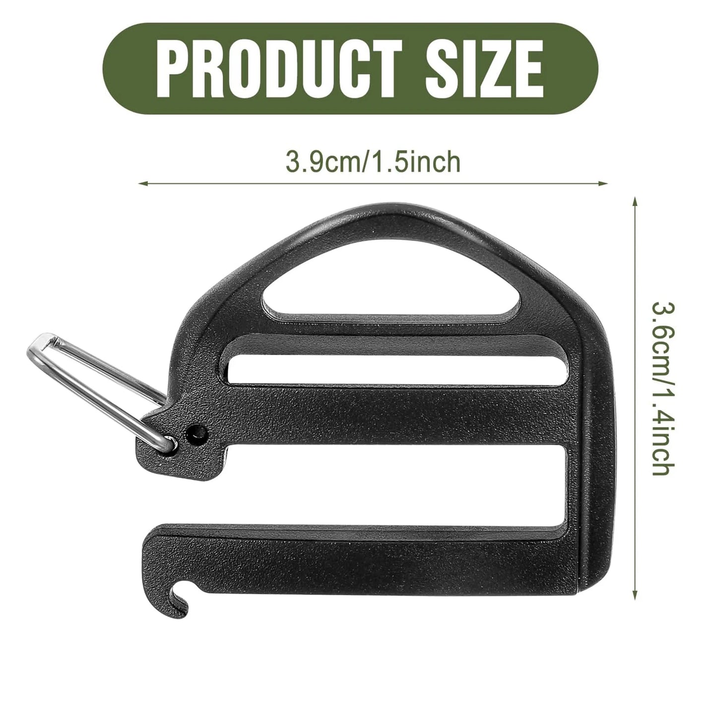 3 bis 12 Stück G-Haken Gurtband Clip 25 mm Schnellverschluss Ersatz