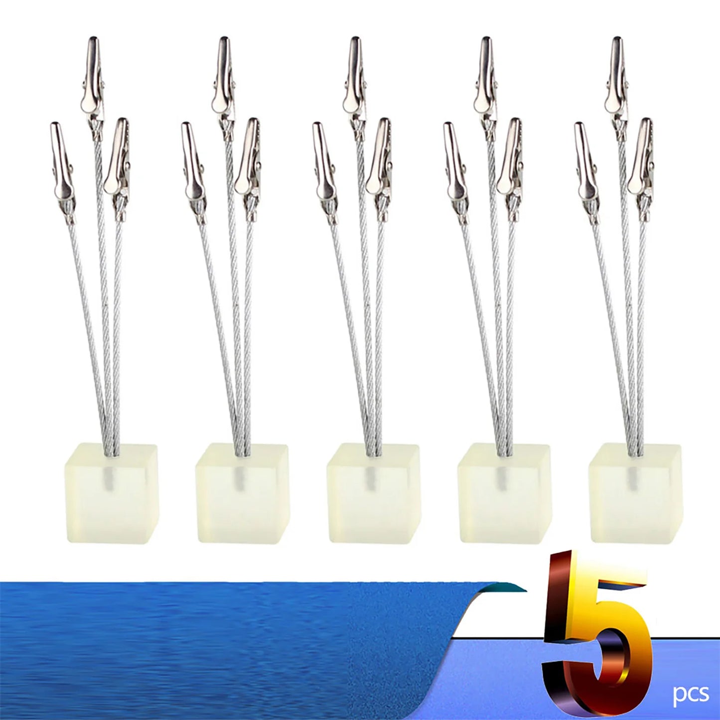 3-Draht Memo Clip Würfel Design Notizkartenhalter Schreibtisch Büro