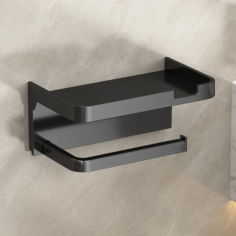 Einfach installierbarer Toilettenpapierhalter Wandmontage ohne Stanzen