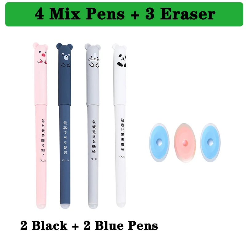 25-teiliges Kawaii Löschbares Gelstift-Set für Schule und Büro 15 cm