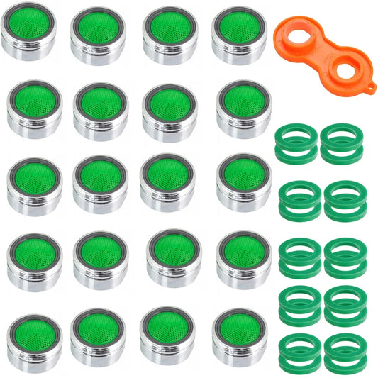 20x Wassersparende Küchenarmatur Bubbler Luftsprudler Filter Messing Einsatz