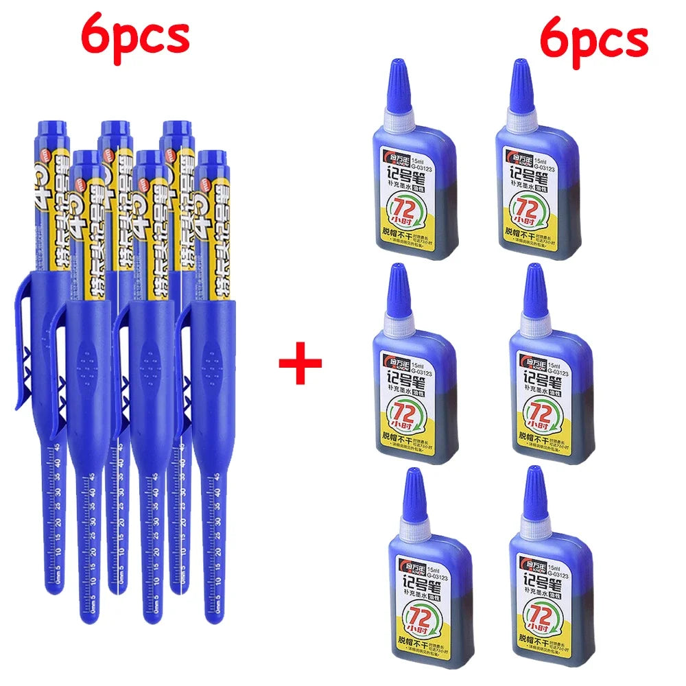 45mm Langspitze Tiefloch Marker – Wasserfester Stift für Holz, Fliesen, Metall