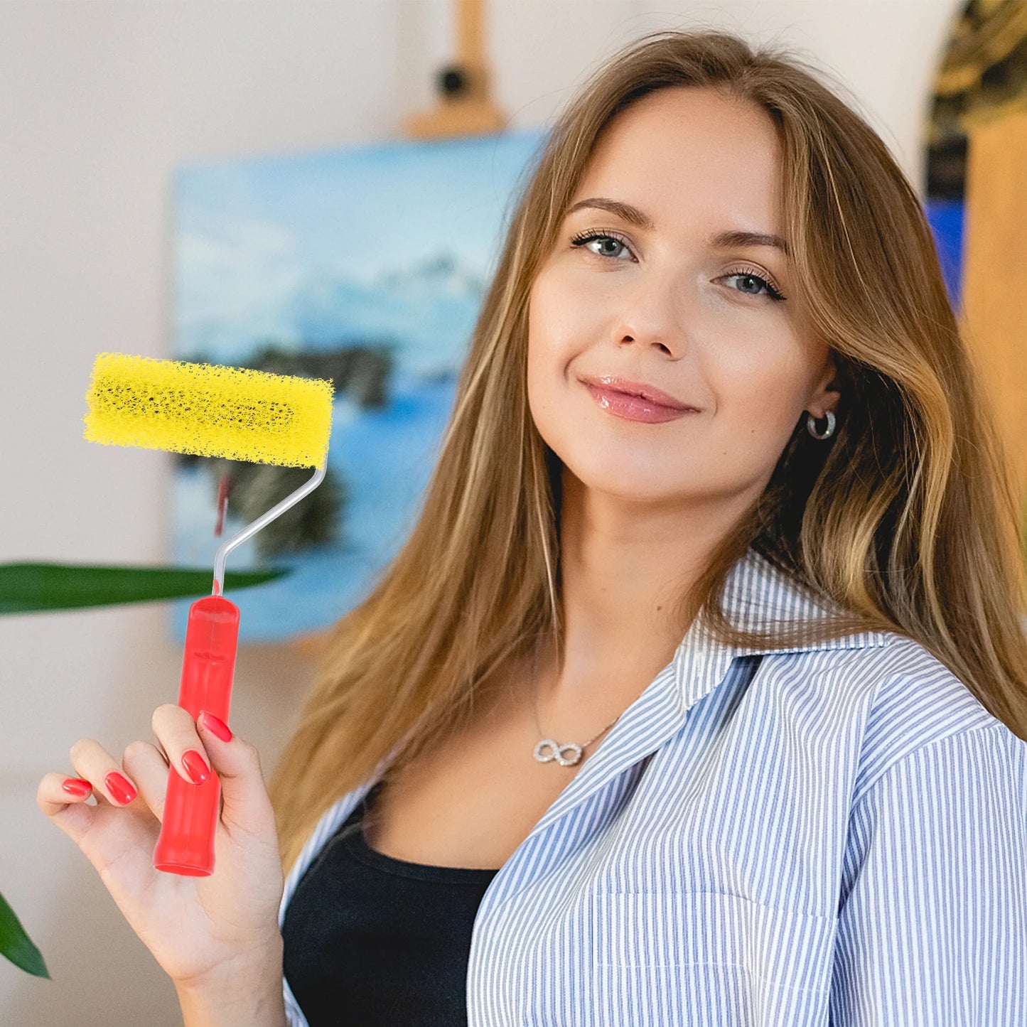 10er Set Schwamm Texturroller für Wandgestaltung und Malerei 4 Zoll-Yabubest - Home & More