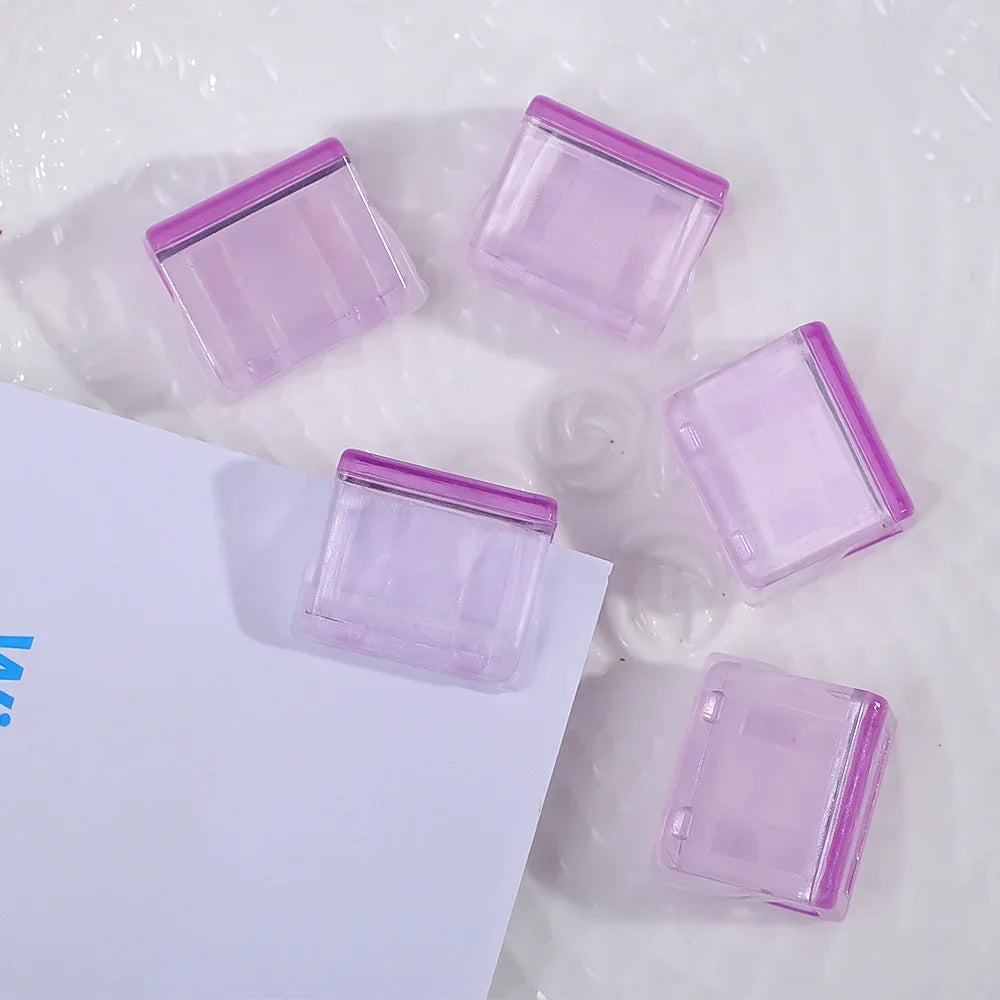 Transparente Push Büroklammer Drücker - Bunte Clips für Schule & Büro