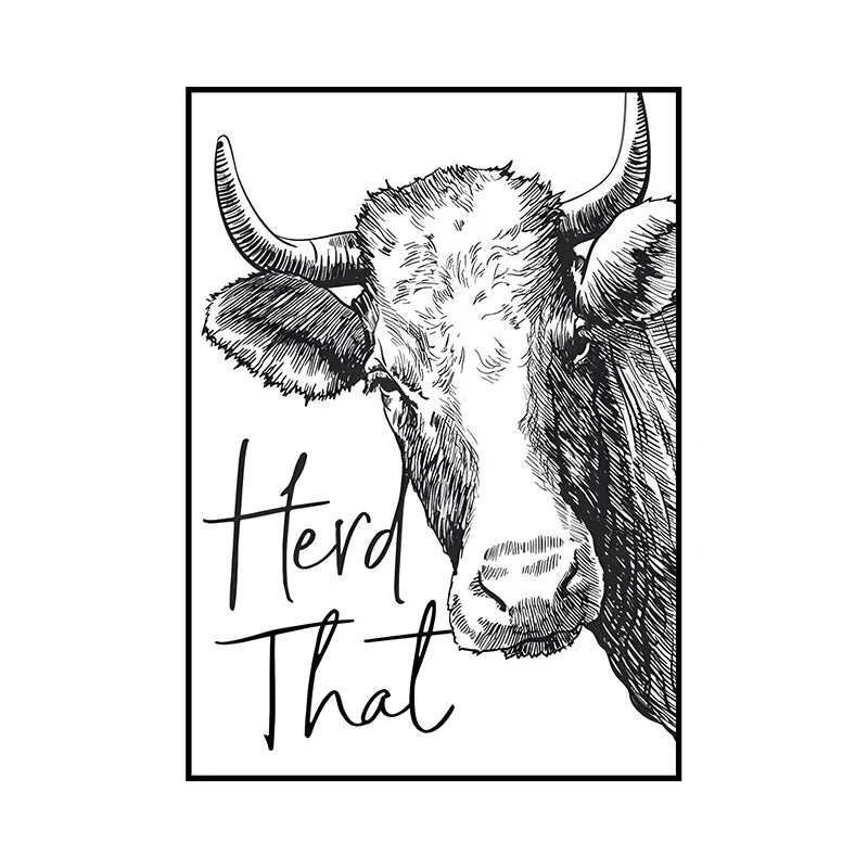 Lustige Tier Wandkunst auf Leinwand für moderne Badezimmer Dekoration