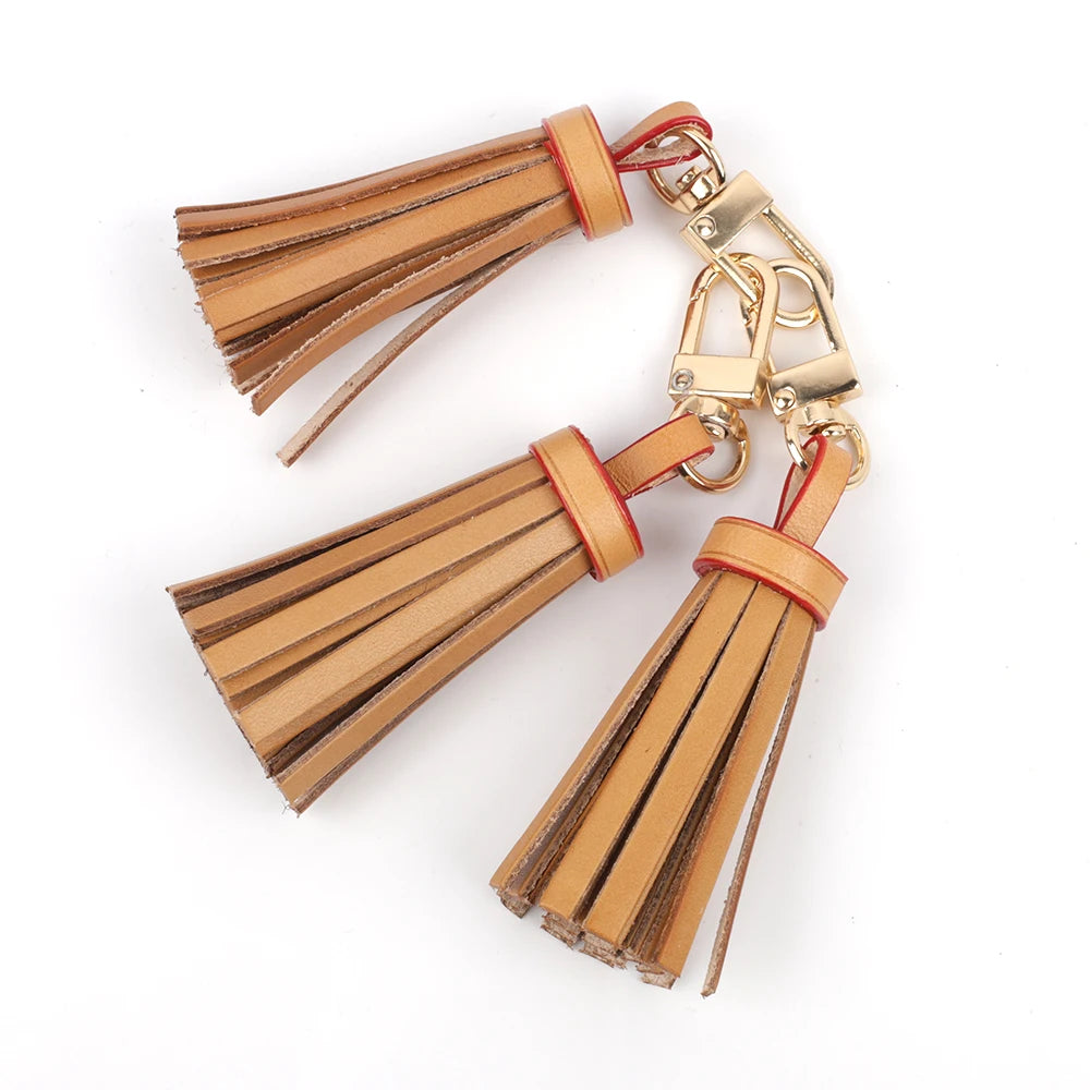 Mini-Quasten-Taschenanhänger aus gegerbtem Leder mit Quaste für Damen, Handtaschen, Clutch, Geldbörse, Schlüsselanhänger, Ring-Zubehör-Yabubest - Home & More