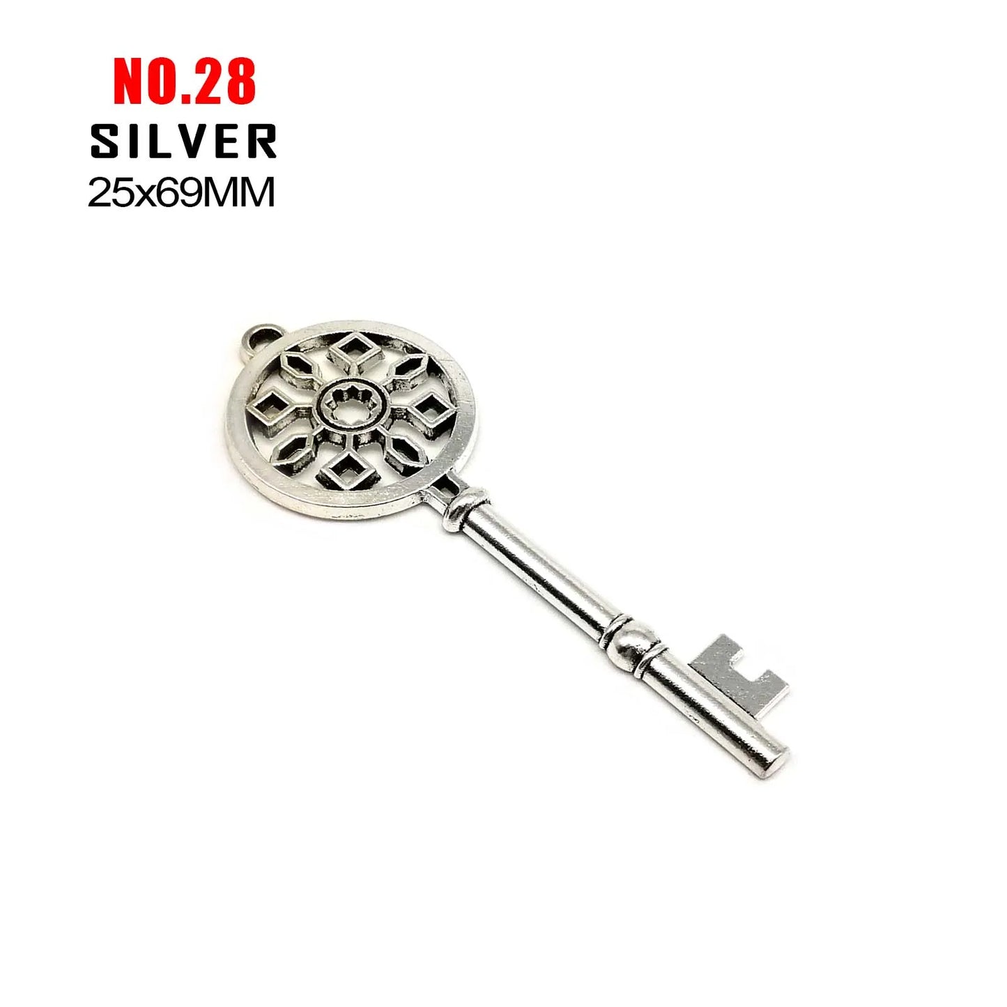 5 Retro Schlüssel Steampunk Charms für kreatives DIY-Projekt