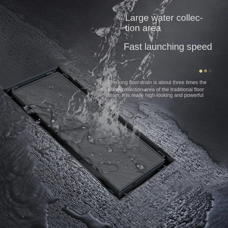 Unsichtbarer Badezimmer Bodenablauf Edelstahl 20-50 cm Quadratischer Abfluss