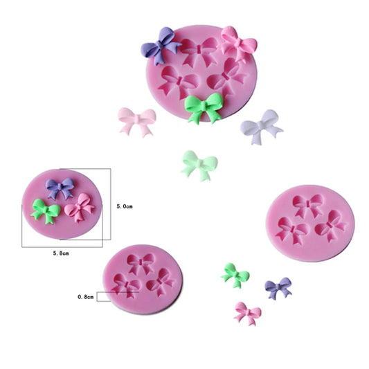 3D Silikon Kuchenform Bowknot Design für Fondant und Zucker