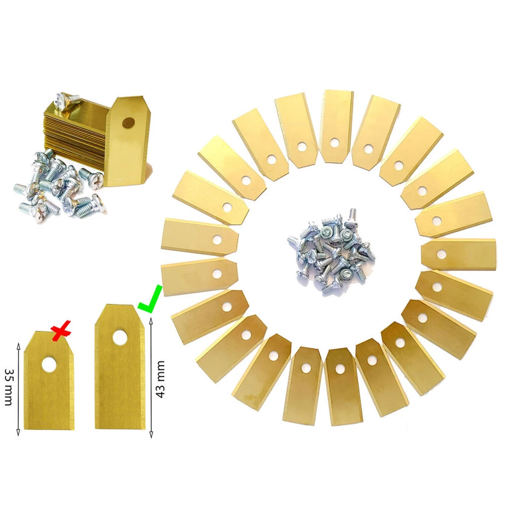 Rasenmäher Ersatzklingen Set 9/18/30 Stück für Robotic Trimmer Garten