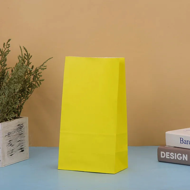 Bunte Kraftpapier Taschen für Lebensmittel und Geschenke Bunt