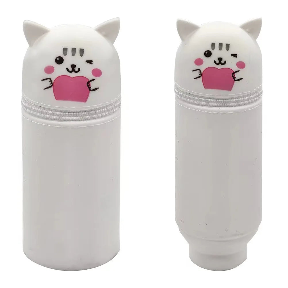 Faltbarer Stifthalter aus Silikon in niedlicher Tierform, praktisch und kreativ