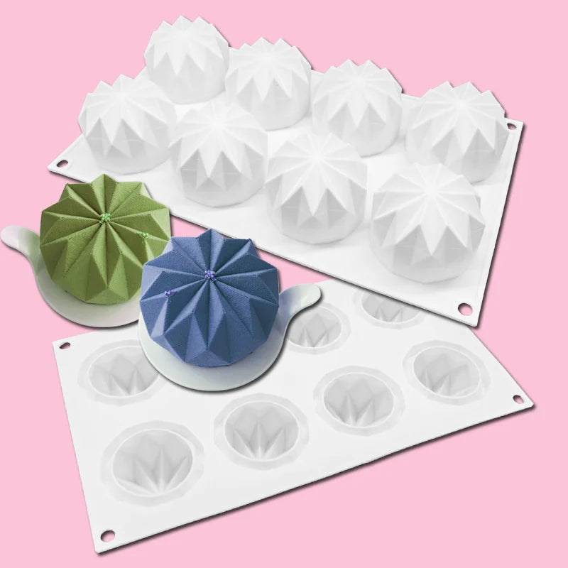 Silikon Backform für Muffins und Donuts mit Diamant Muster