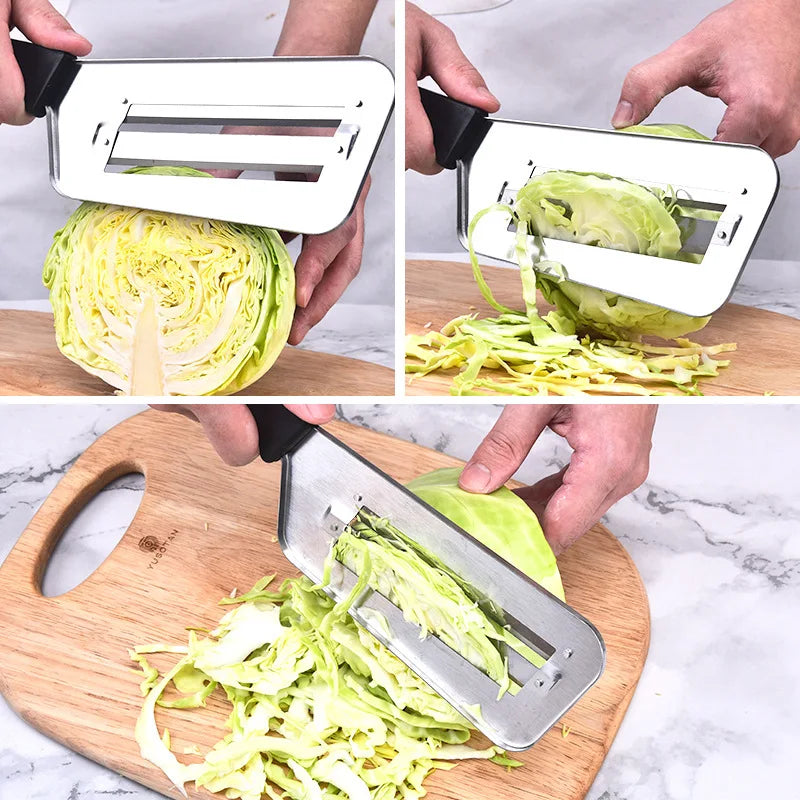 Gemüse Slicer mit zweischneidiger Edelstahlklinge für Obst und Gemüse