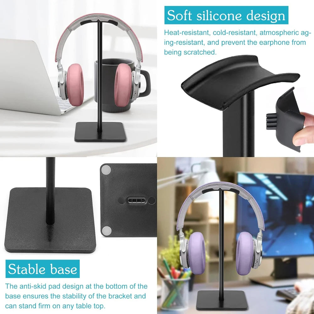 Universeller Aluminium Kopfhörerständer flexibel für Headsets und Wireless Modelle