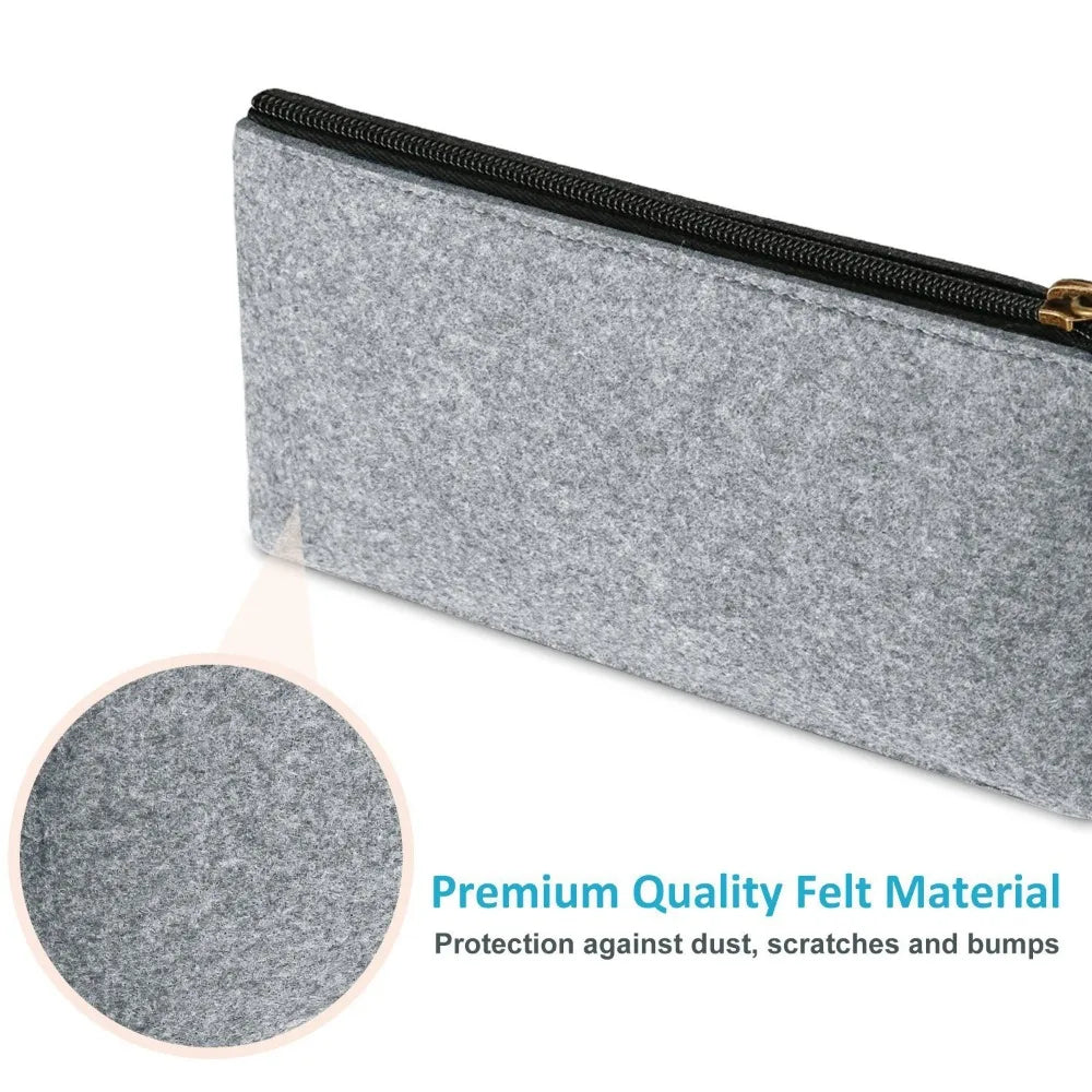 Dicke Filz Bleistifttasche 21x11 cm praktische Stiftetasche für Schule Büro