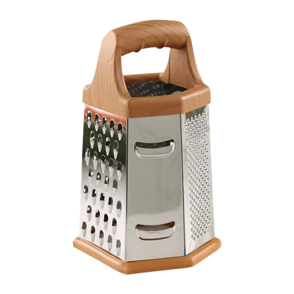 Multifunktionale 6-seitige Edelstahl Gemüse-Box-Reibe Slicer Zerkleinerer