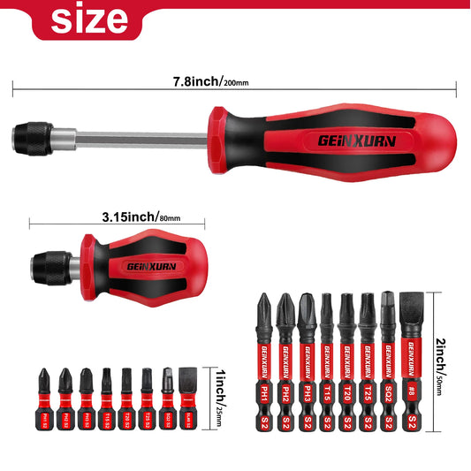 Magnetisches Schraubendreher Bit Set aus Chrom-Vanadium Stahl – Vielseitig
