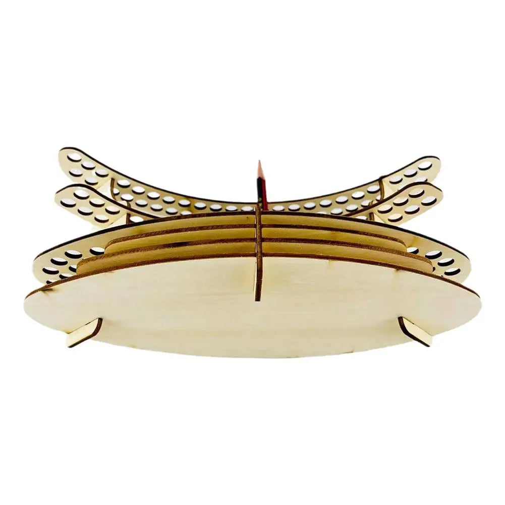 Praktischer Pinselhalter aus Holz für Schreibtischorganisation