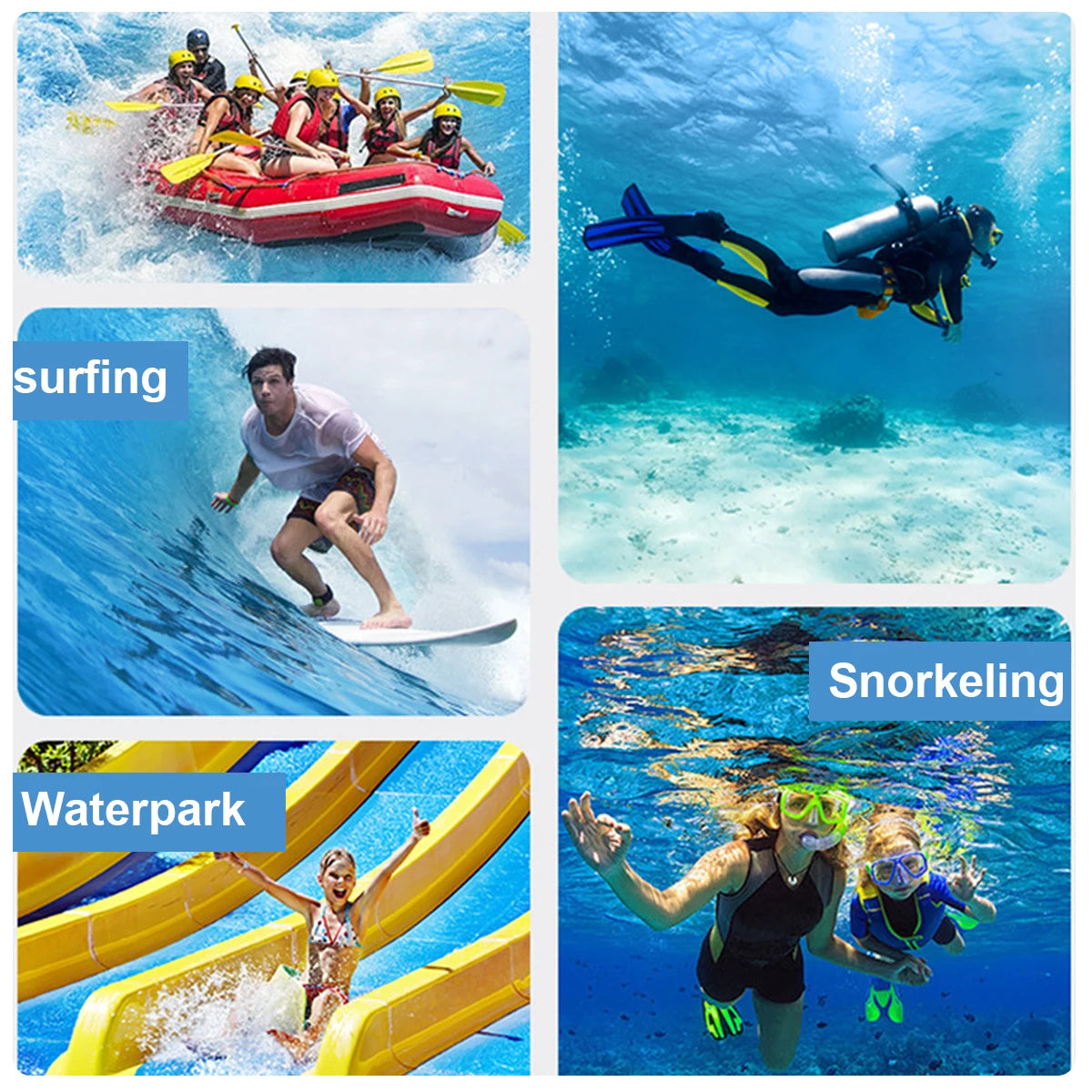 Schwimmende wasserdichte Handyhülle mit voller Sicht und Lanyard