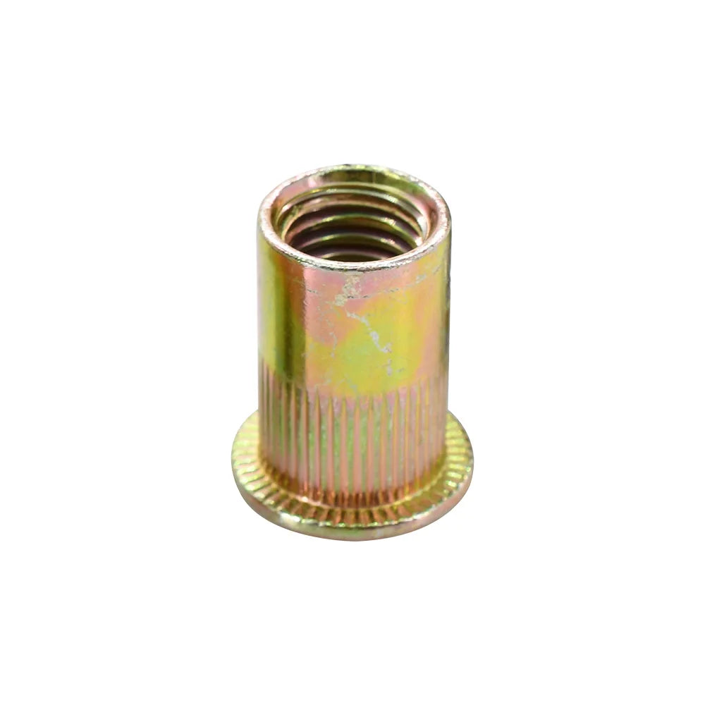 Flache Nietmutter aus Kohlenstoffstahl und Edelstahl in vielfältigen Größen