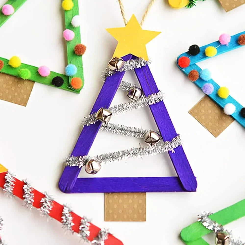 Farbige Holz Bastelstäbchen für DIY Projekte und kreative Ideen