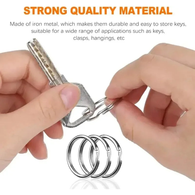 Runde Edelstahl Schlüsselanhänger 25 mm zum Selbergestalten 20 Stück-Yabubest - Home & More