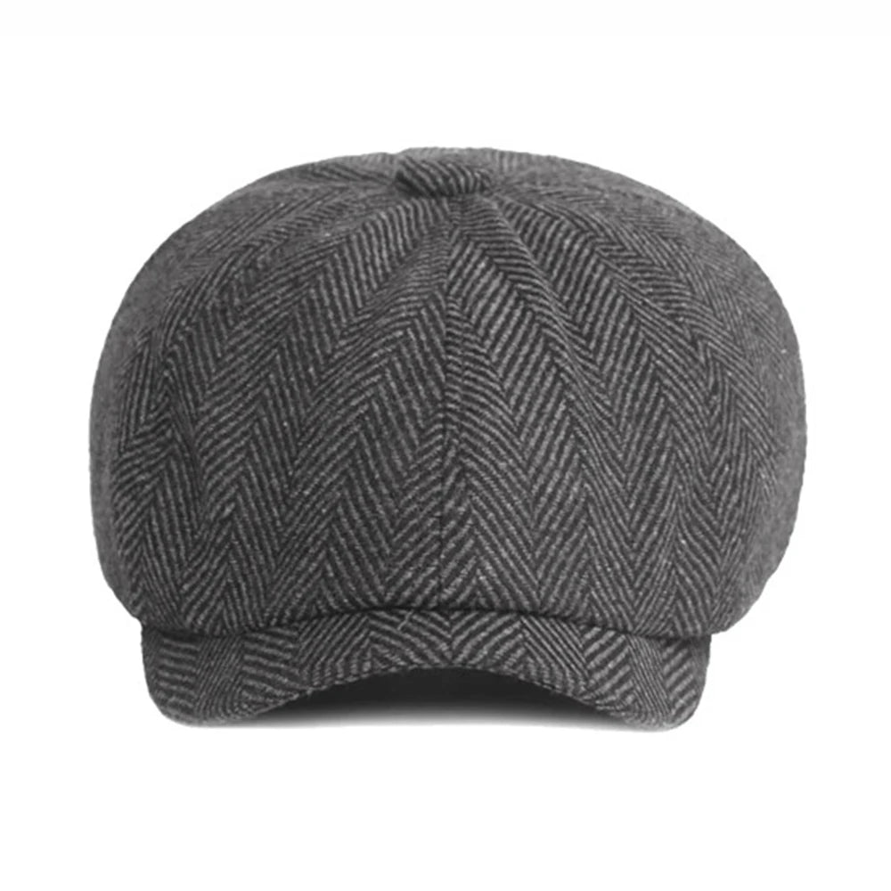 Modische Herren Mütze mit gestreiftem Design für alle Jahreszeiten