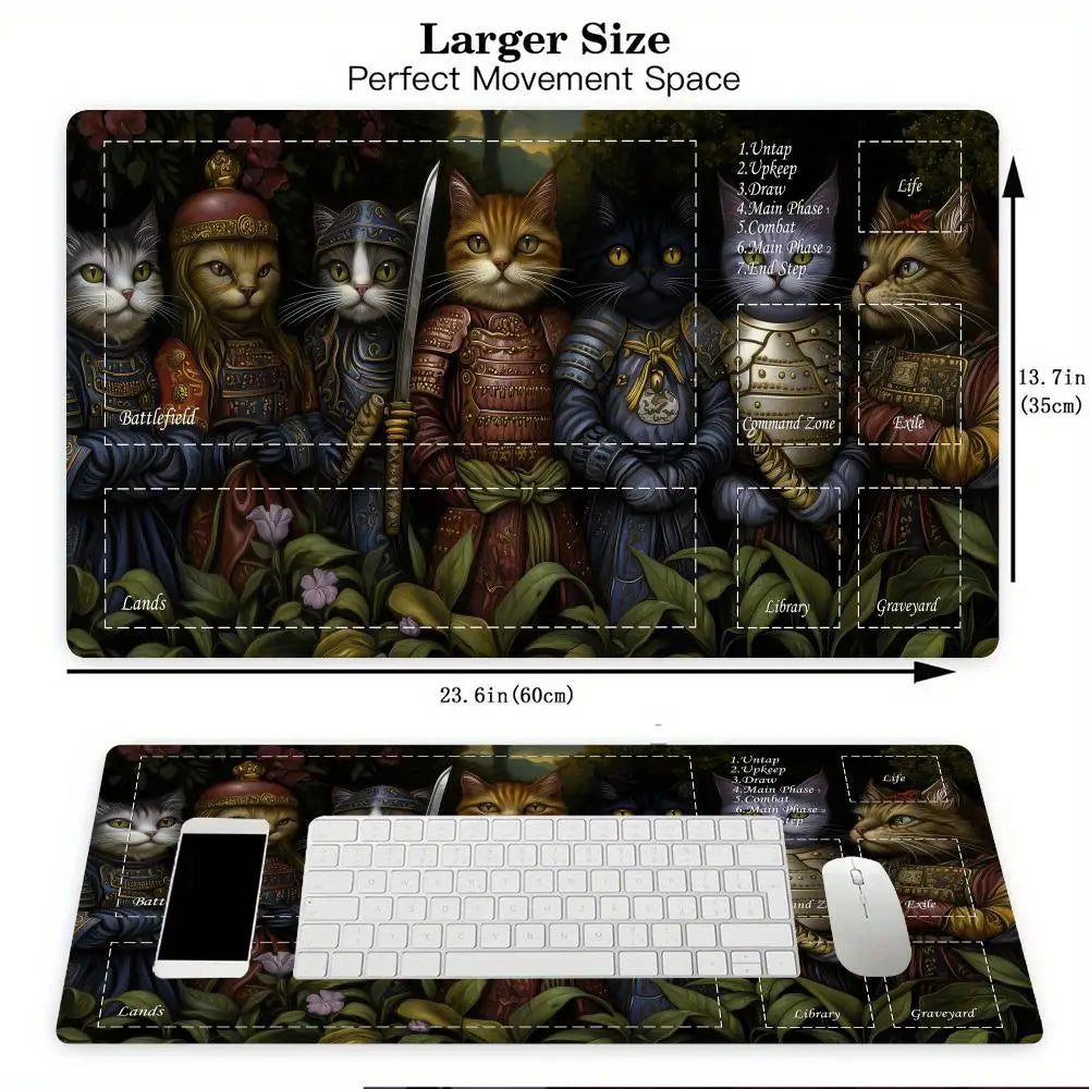 Rutschfeste Karten Gaming Matte mit Monsterzone für strategische Spiele