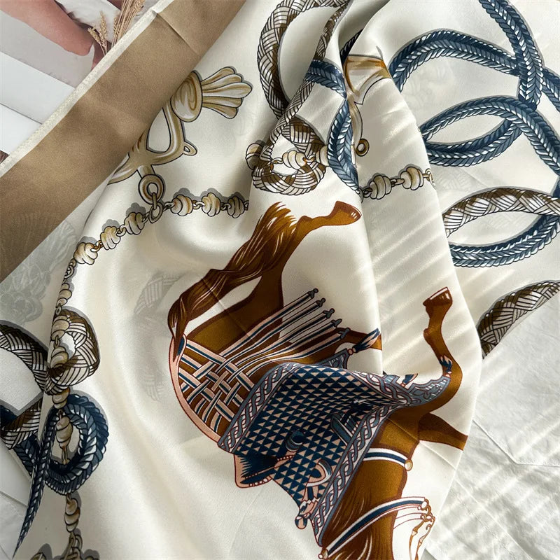 Vielseitiger Seidenschal für Damen aus Tussah-Seide-Yabubest - Home & More