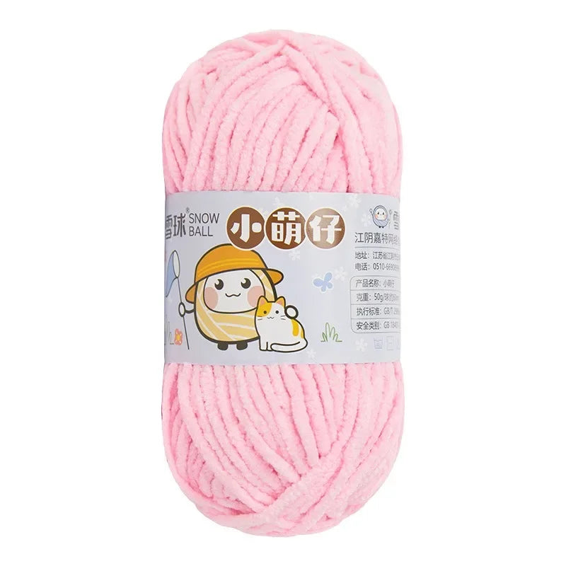 Weiches dickes Chenille Strickgarn 50g für DIY Schal Mütze Pullover