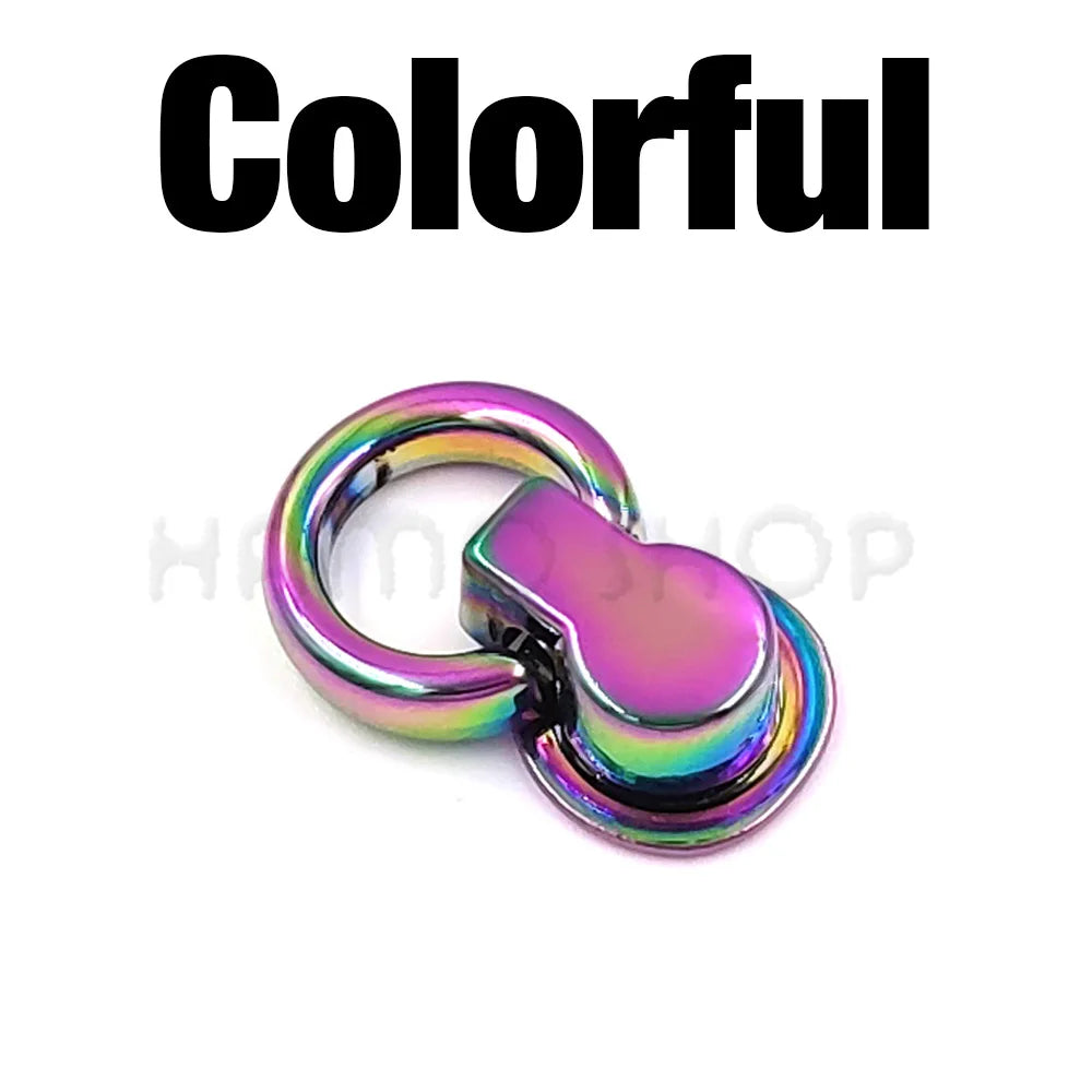 10er Set Metall O Ring Stud Niet Schraube Aufhänger für Taschen