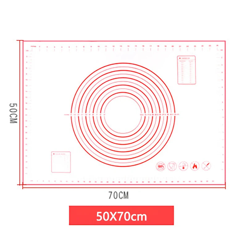 Silikon Backmatte Antihaft Teigrolle Gebäck Küchenwerkzeug für Backen
