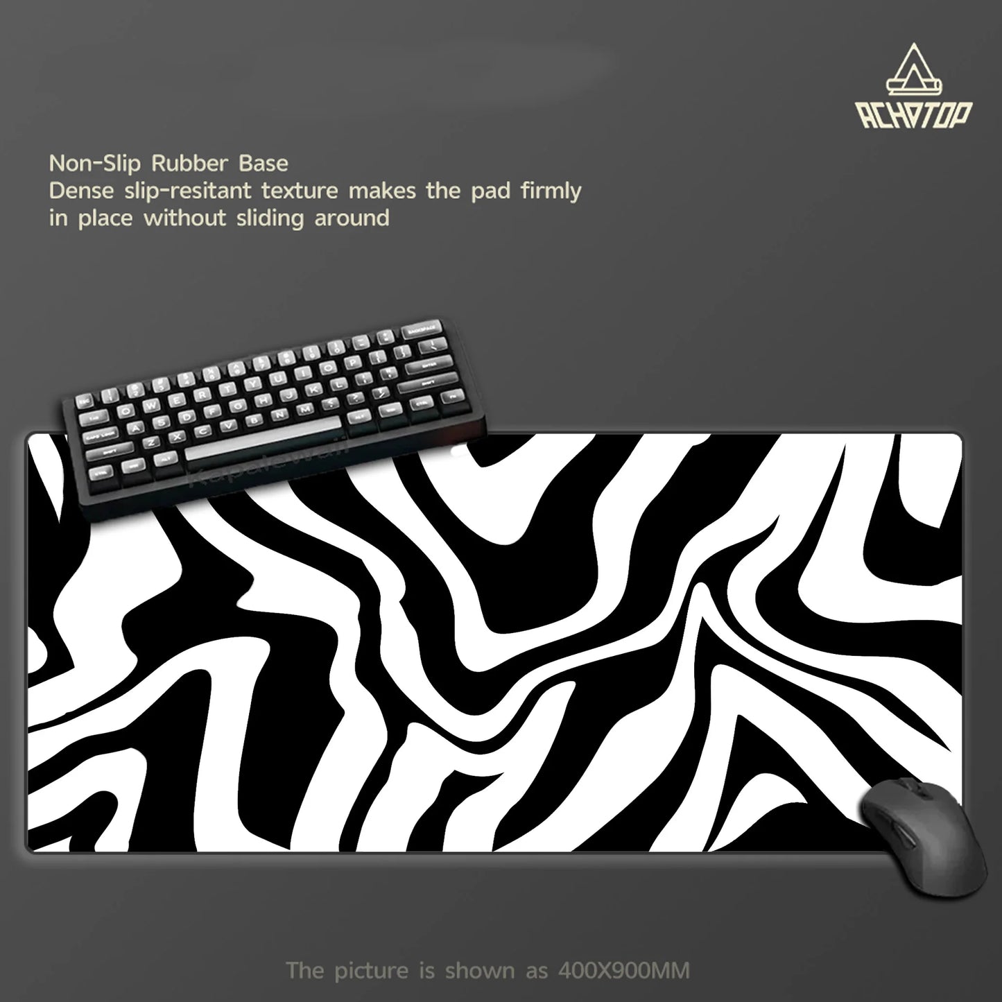 Großes Gaming Mauspad Strata Liquid Line Rutschfest Schreibtischunterlage