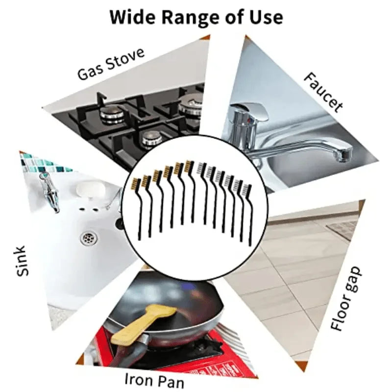 Set aus Messingdrahtbürsten für effektive Rostentfernung und Reinigung