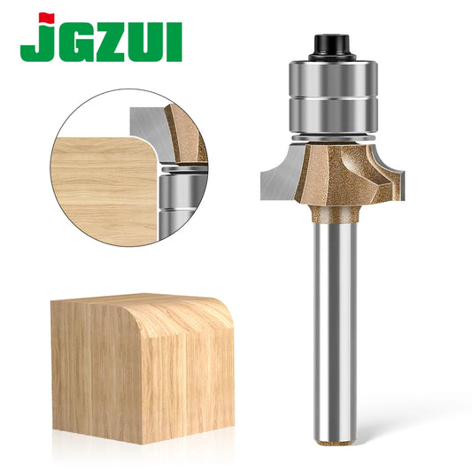 6 mm 1/4 Zoll Schaft Doppellager-Gravurfräser mit abgerundeten Kanten