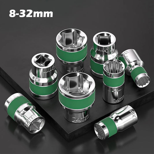 Robuster 8-32mm 1/2 Zoll Steckschlüsselsatz für Pneumatik - Mechaniker
