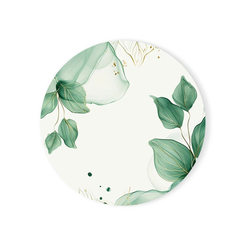 Runder Keramikuntersetzer mit Korksockel Marmoroptik für Tischdeko