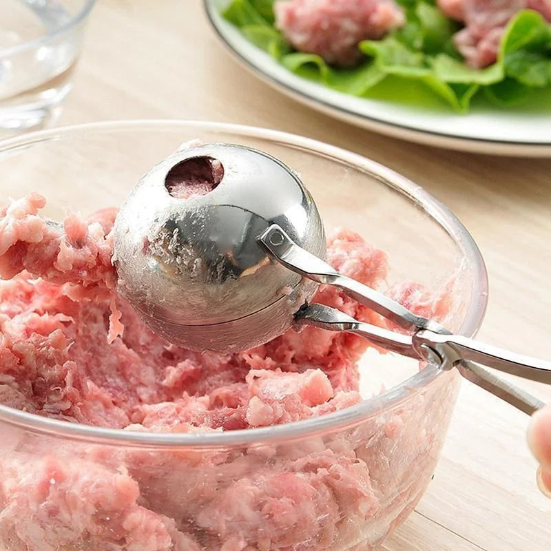 Antihafte Edelstahl-Bällchenformer in 3 Größen – Perfekte Fleisch- und Reisbällchen schnell