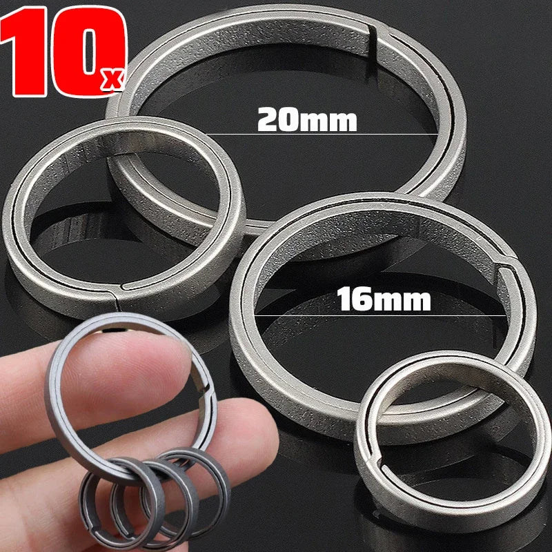 Schlüsselanhänger aus Titanlegierung mit sicherer O Schnalle für Männer-Yabubest - Home & More