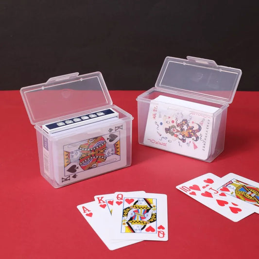 Transparente Kunststoff Boxen Spielkarten Container PP Lagerung für Spiele