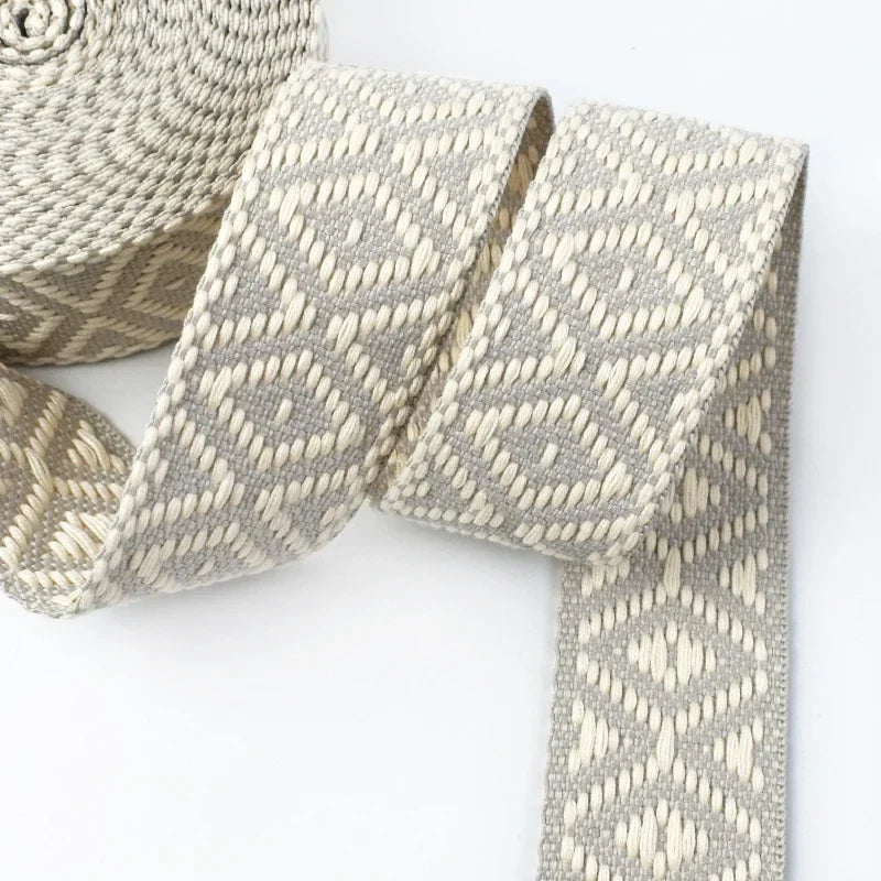 Robustes 38mm Gurtband Jacquard Polyester Baumwolle für Taschen und DIY