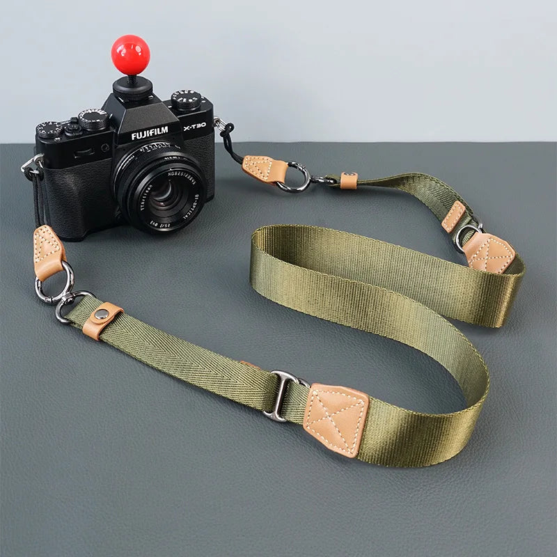 Nylon Kameragurt Schultergurt verstellbar Schnellverschluss Systemkamera
