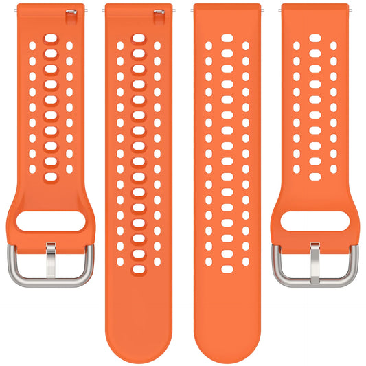 Atmungsaktives 22mm Sport Silikon-Armband für Smartwatches, Unisex