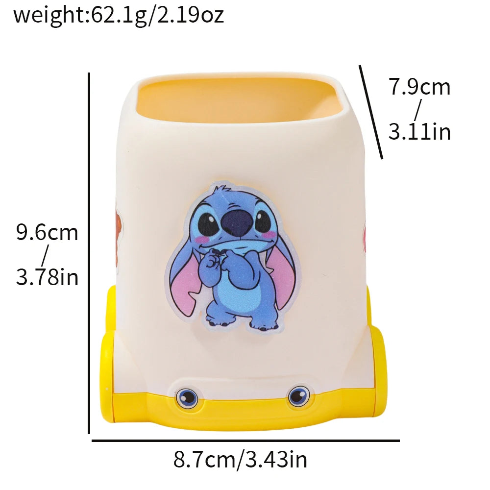 Niedlicher Kawaii Stifthalter mit vierfarbigen Stichen für Schule Büro