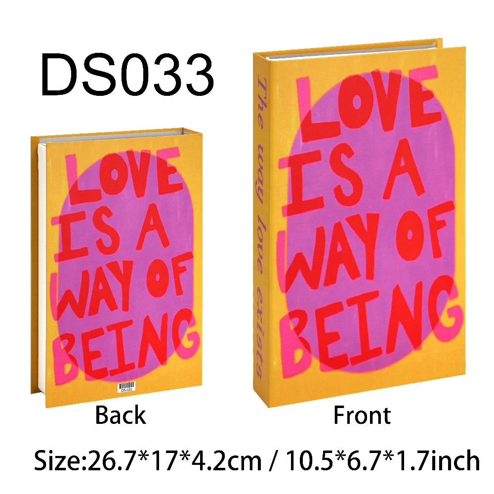 Luxus gefälschte Bücher Dekoration für Wohnzimmer Nordic Stil