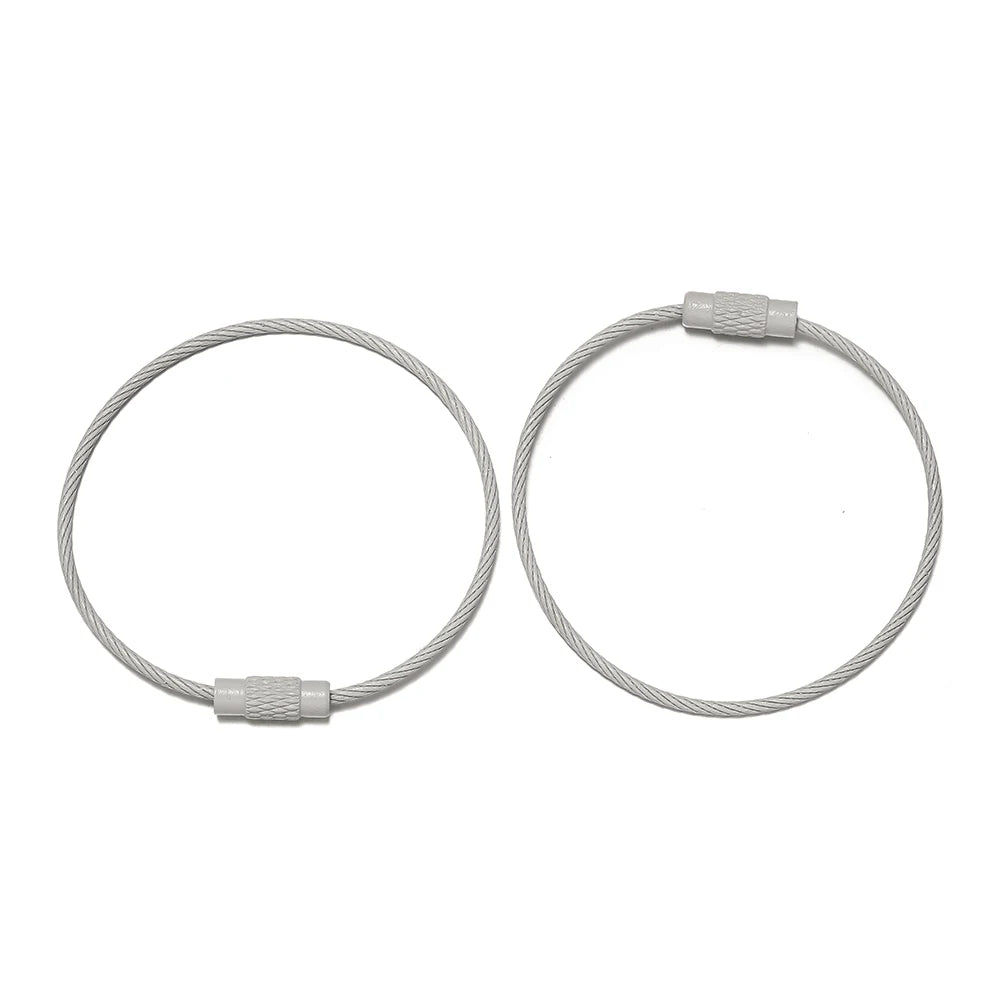 50mm 10er Set Eisen Schlüsselringe Bunte Schlüsselbund Ringe DIY