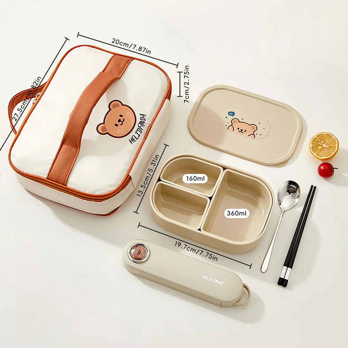 3-Fächer Mikrowellen Lunchbox Kunststoff – Tragbar, Stapelbar für Schule & Büro