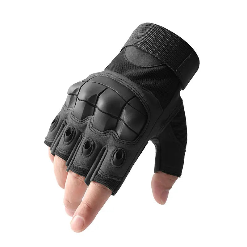 Taktische Softshell Handschuhe Halbfinger Rutschfest für Outdoor Sport